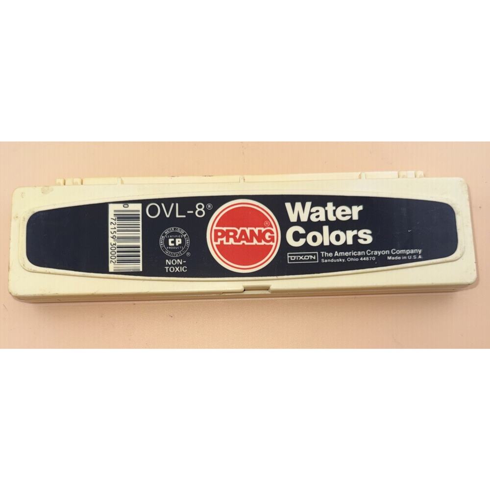 Vintage PRANG OVL-8 Watercolor Paint Set/The American Crayon Company ￼ ~ USA